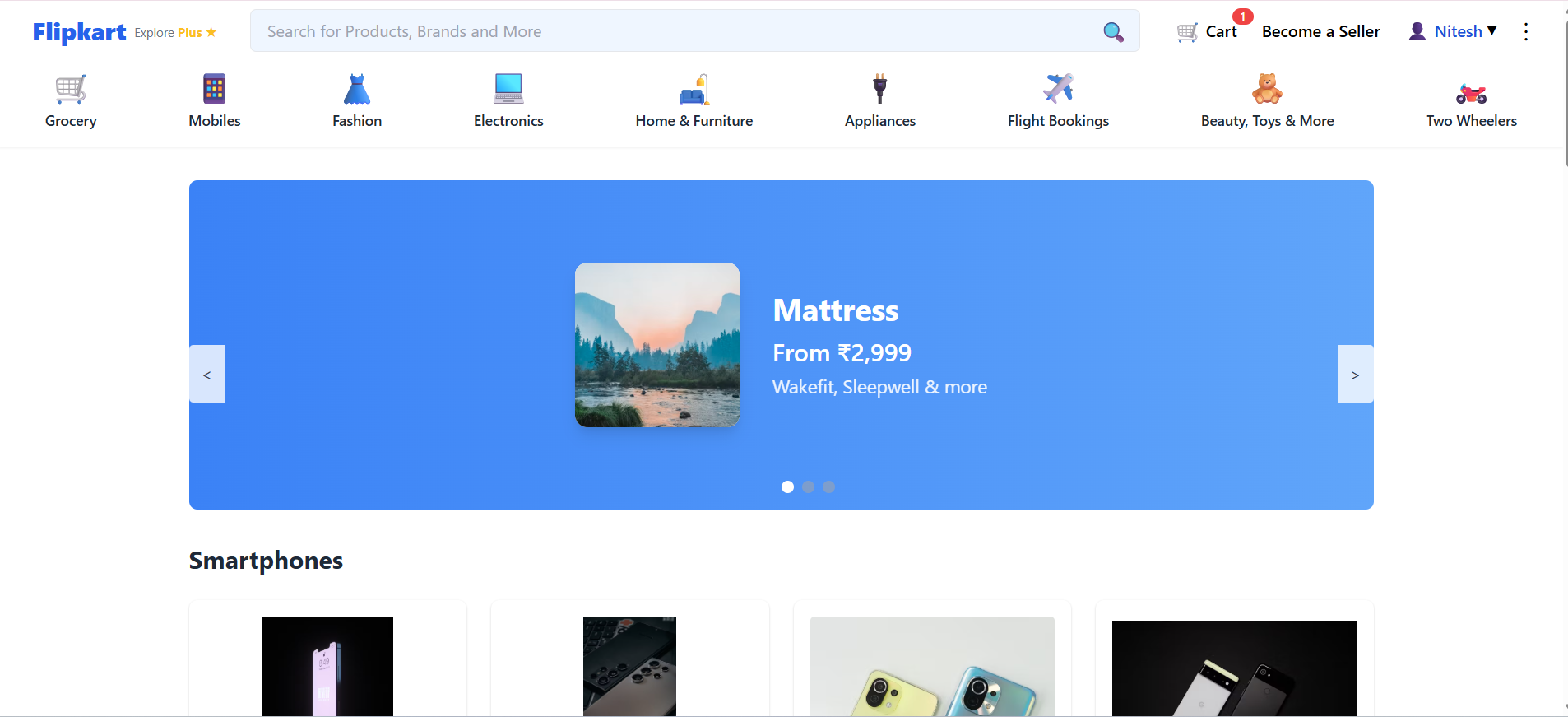 My E-commerce website